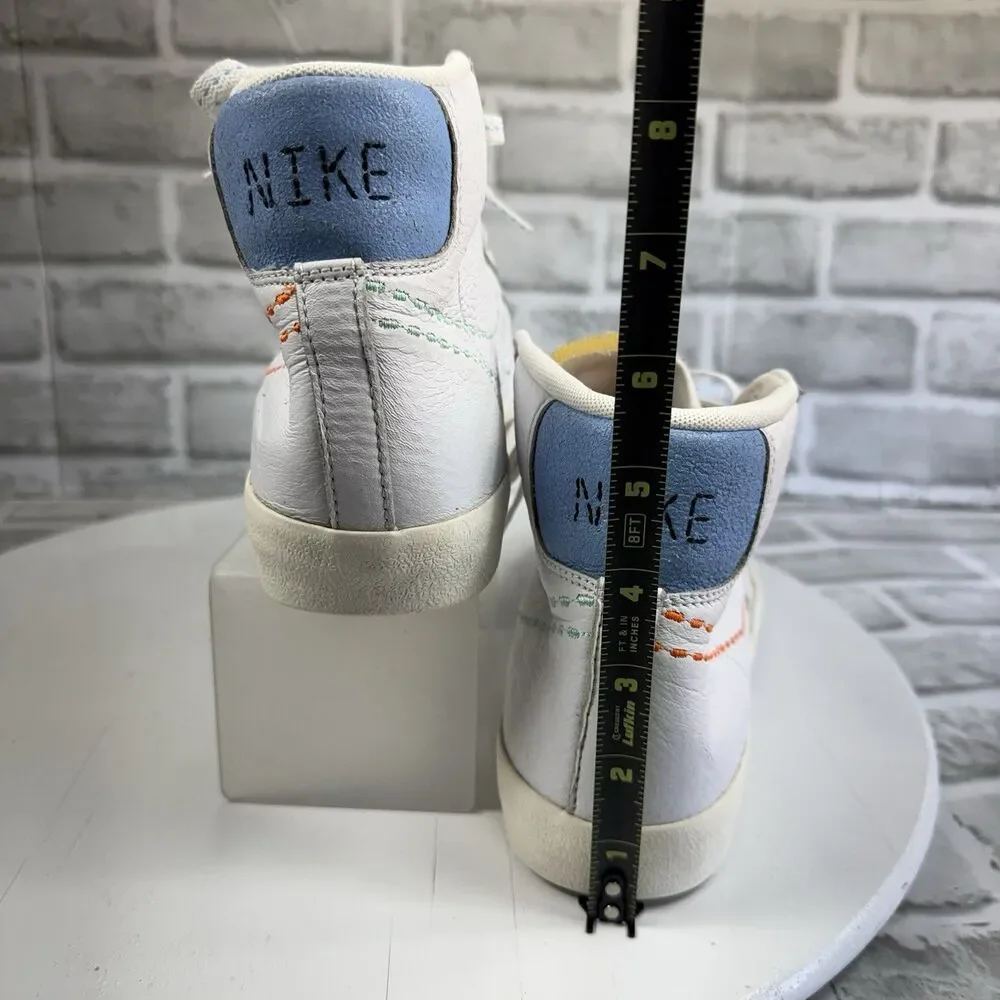 Nike Blazer Mid '77 Nike 101 Women’s Size 10.5 White Leather High Top Sneakers